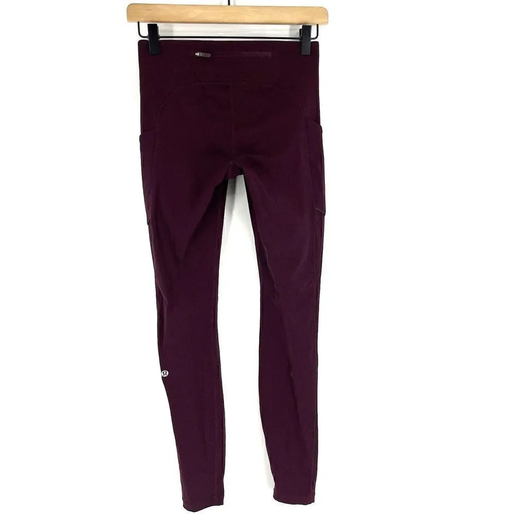 Lululemon Speed Up Tight Size 4 Dark Adobe Full On Luxtreme Brushed 28